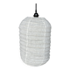 Très grande suspension en rotin et lin naturel japonisante en forme de lanterne H80 D65
