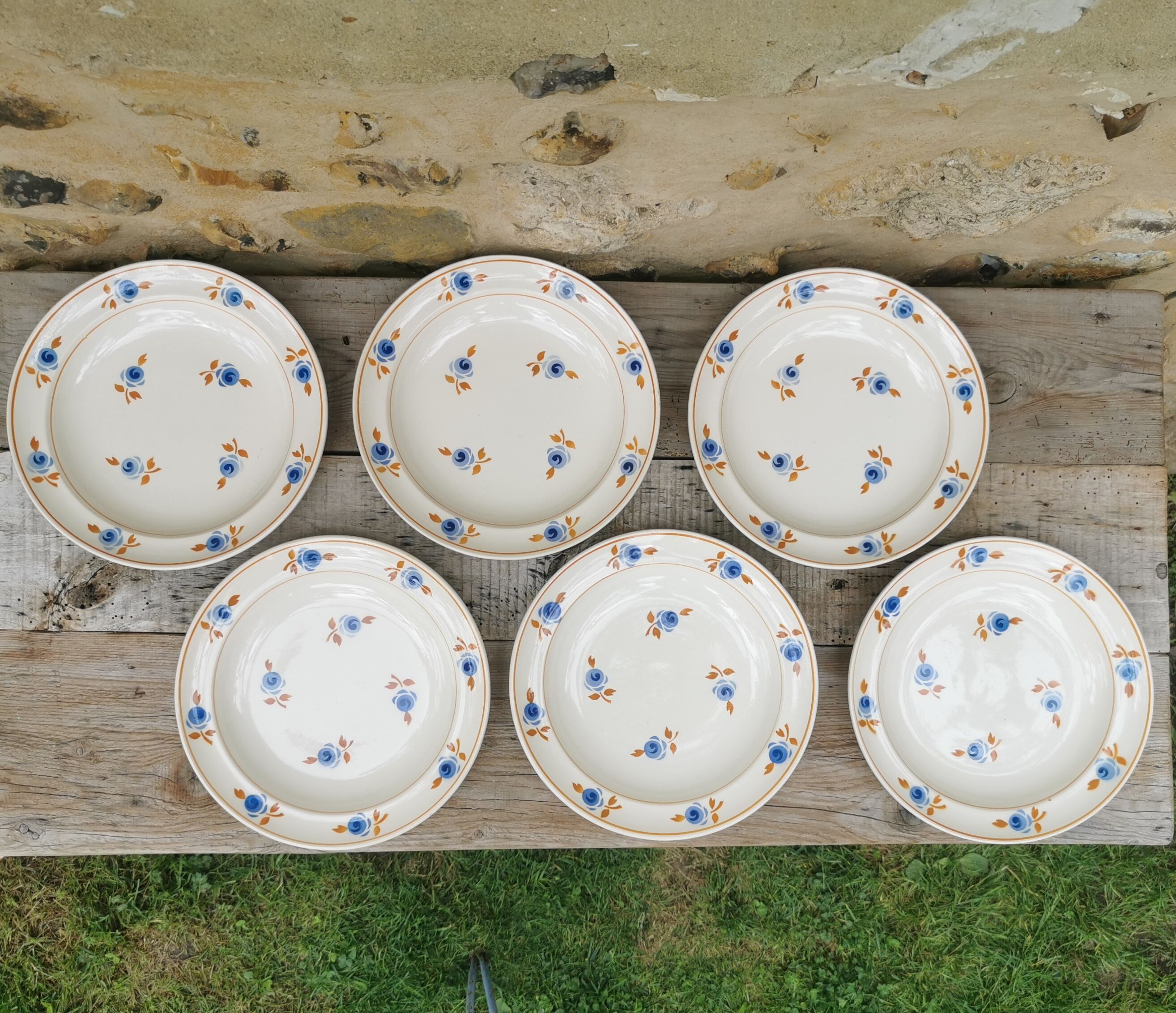 Assiettes plates Hamage Moulin des Loups