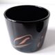 Black opaque glass box with WV glass stamp