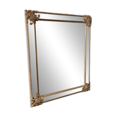 Golden wooden mirror