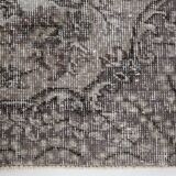 4x7 Gray & Brown Turkish Vintage Rug 114x214Cm SK 4869