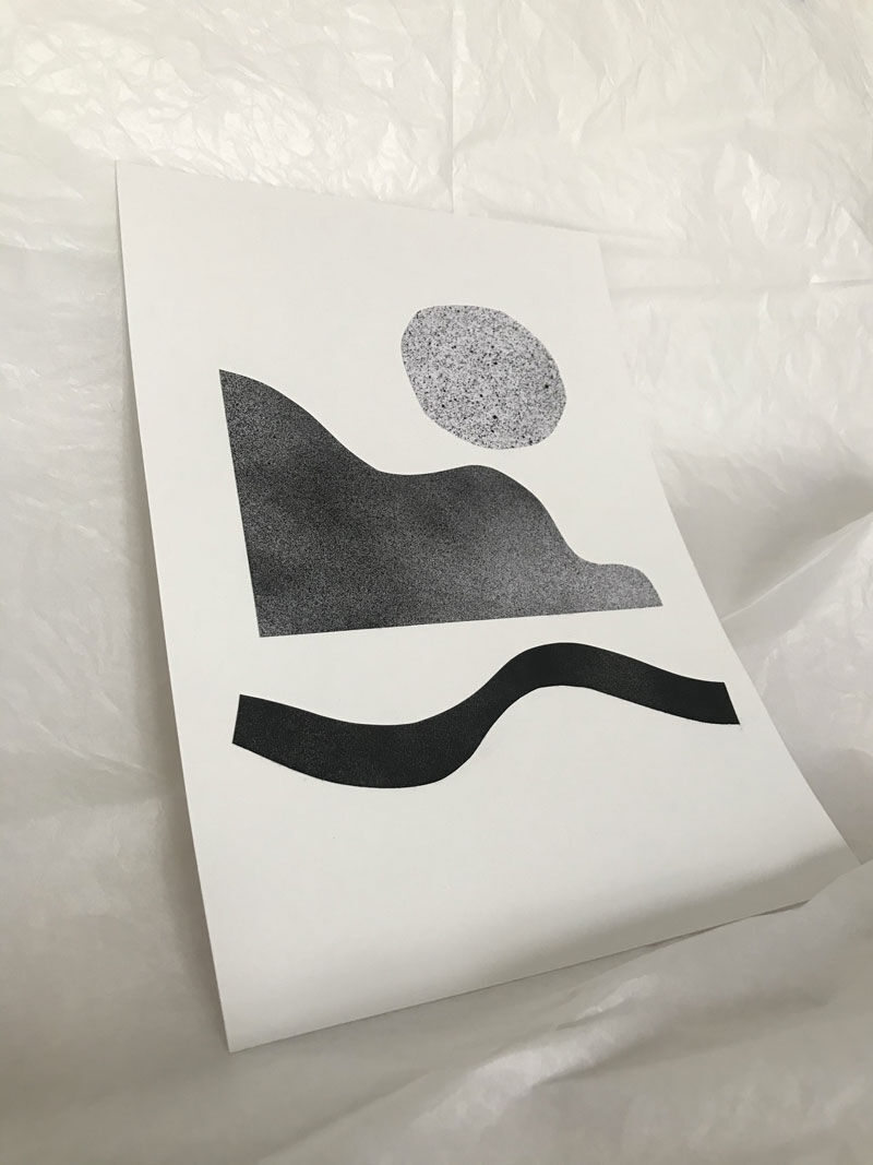 Fragments003 - Collage and aerosol