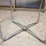 Bauhaus round glass coffee table, Czechoslovakia, 1930s–1940s