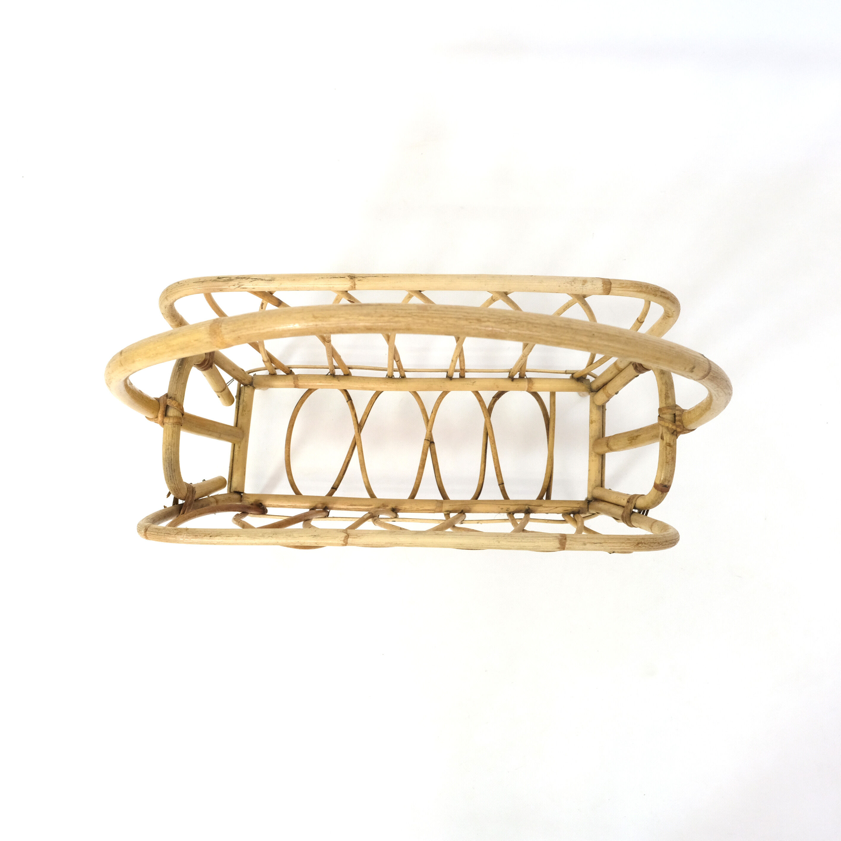 70s rattan magazine door