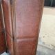 4-leaf wood and leather screen