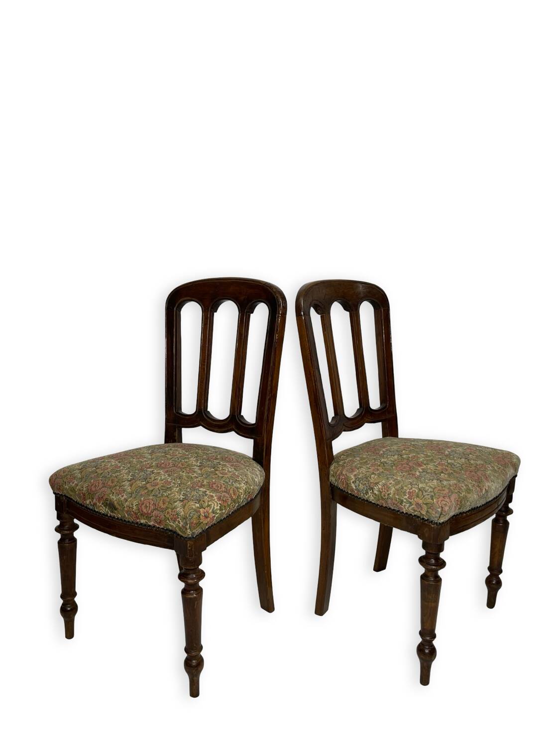 Ensemble de quatre chaises de style Umbertine