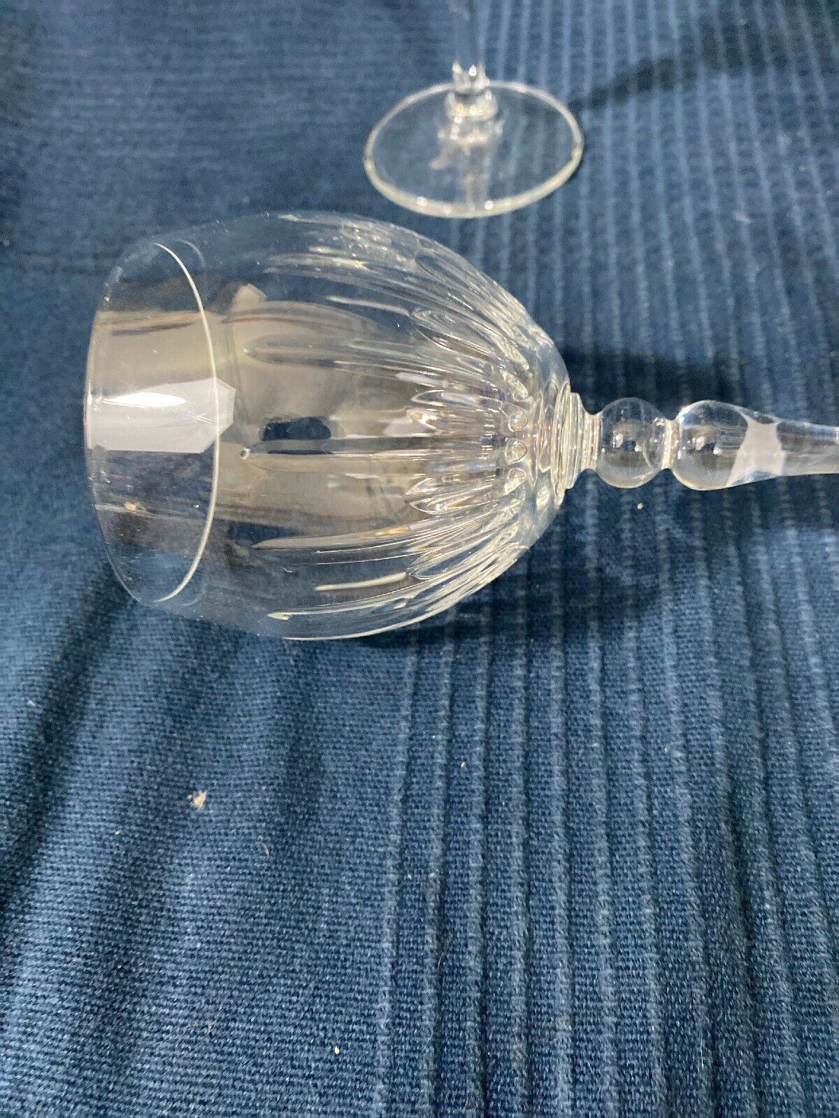 Lot of 2 crystal glass crystal glass crystal sized
