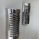 Pair of vintage wall lights, chrome metal, France 1970