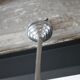 Art Deco suspension, 4-light chandelier with opaline globe, ceiling lamp.