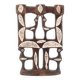 Moroccan candle holder decorated with stone birds, 1970s