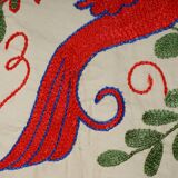 Vintage Turkish rug hand-knotted 44x96 cm