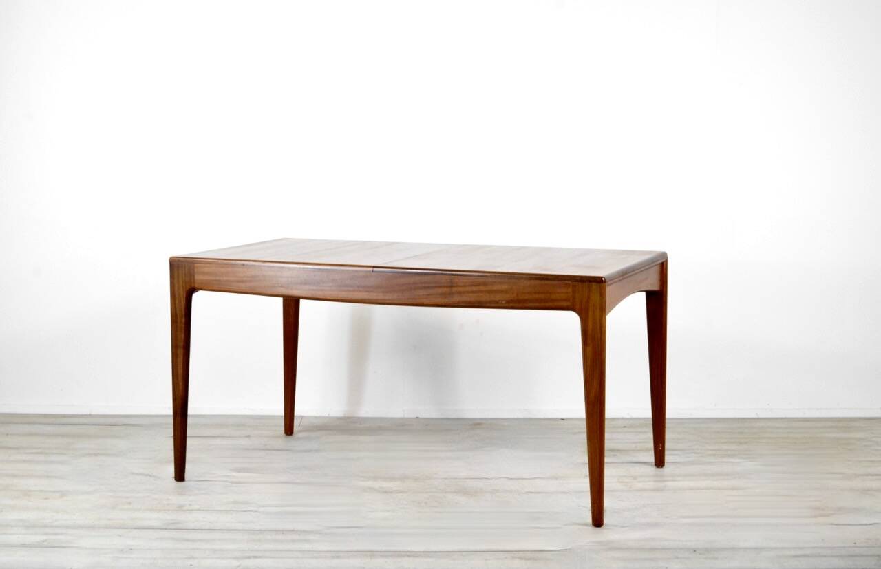 Midcentury Extending Table In Afromosia By A. Younger.