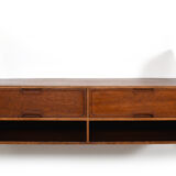 Fine danish teak wing shelf system 1950s