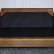 Halo Viscount Two-Seater Sofa in Tanned Leather by Timothy Oulton