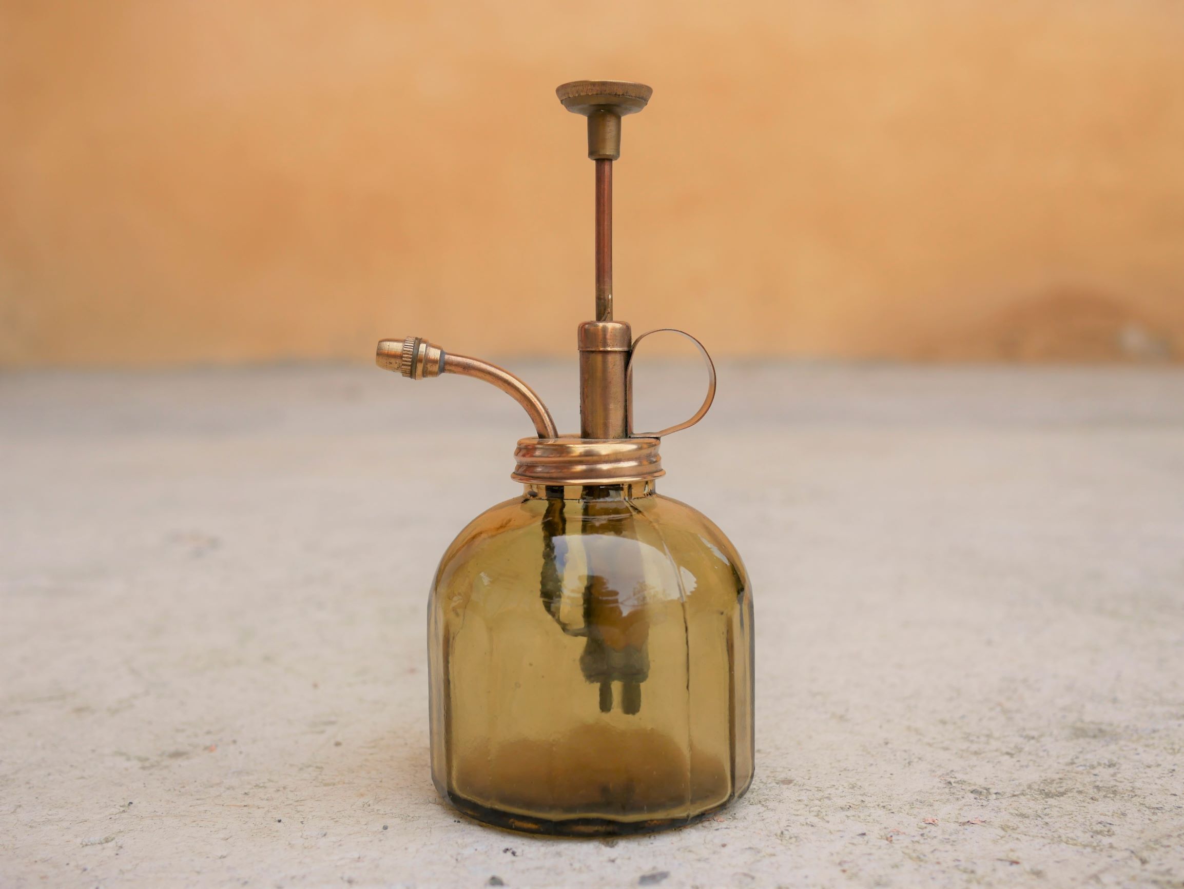 Vintage glass and brass spray