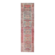 1970s vintage Turkish hand-knotted wool cotton red runner rug 91x354