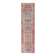 1970s vintage Turkish hand-knotted wool cotton red runner rug 91x354