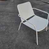 Vintage garden metal armchair