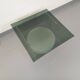 Vintage Italian square illuminated coffee table in glass and plexiglass