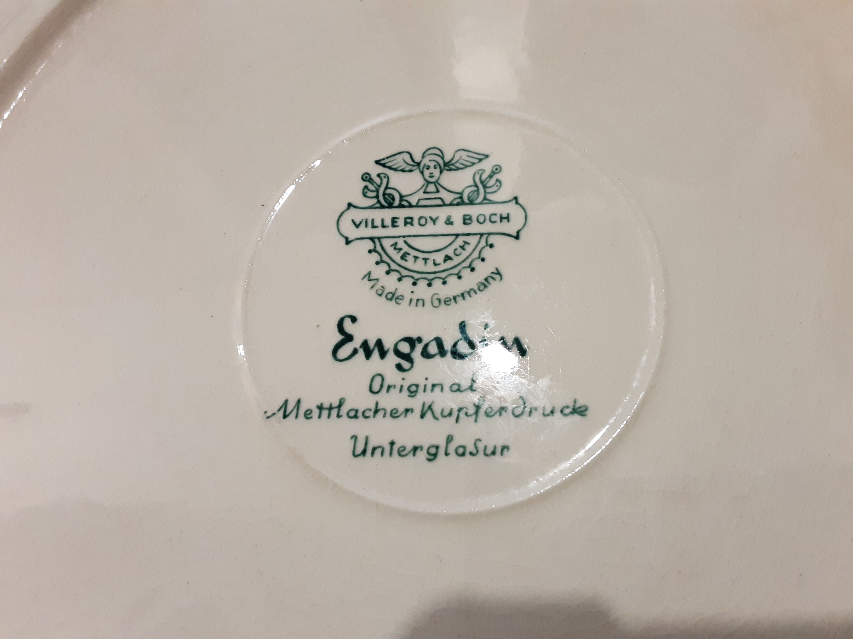 Old flat plate Villeroy and boch