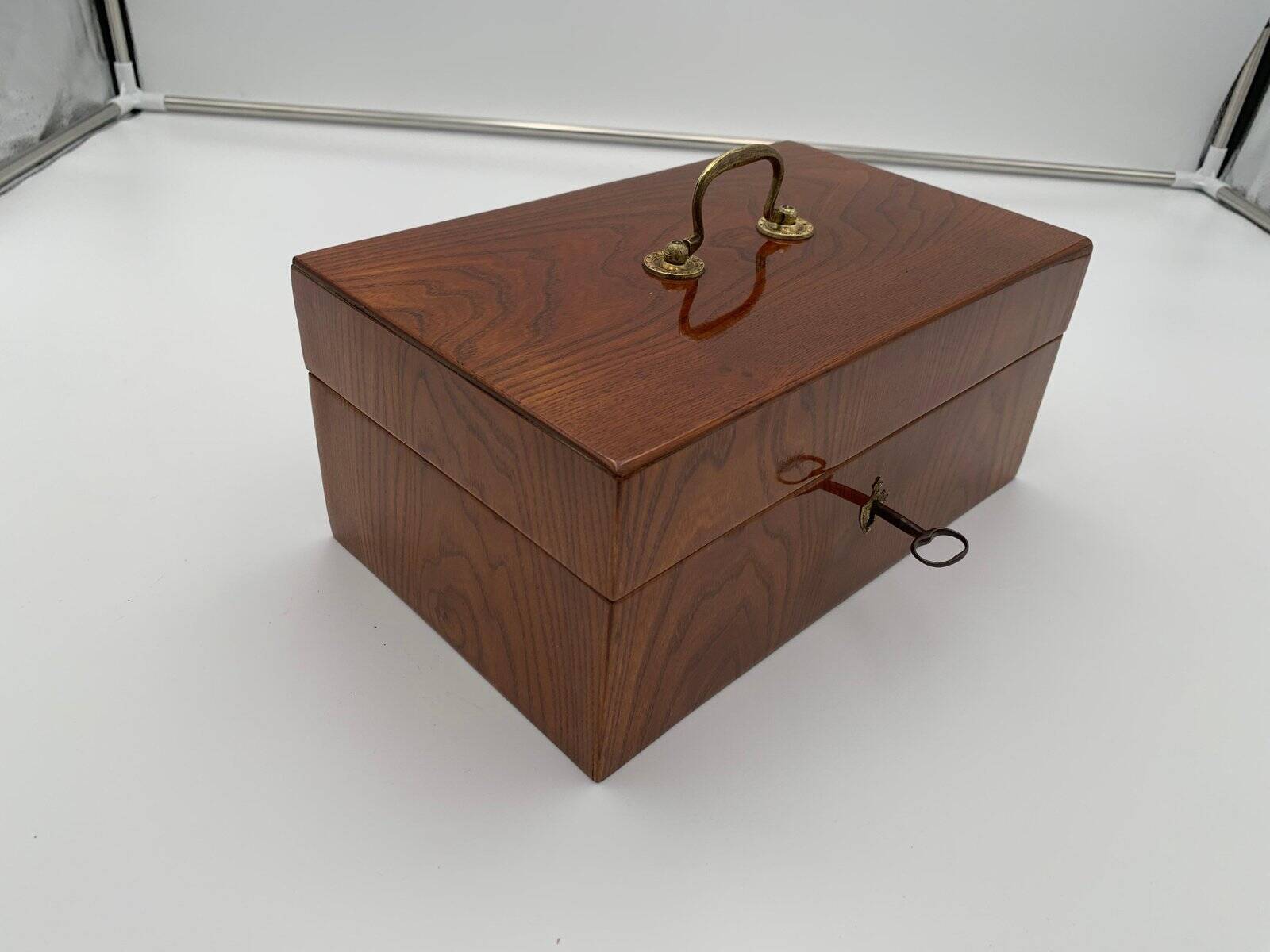 Biedermeier Box, Ash Veneer, South Germany, circa 1830
