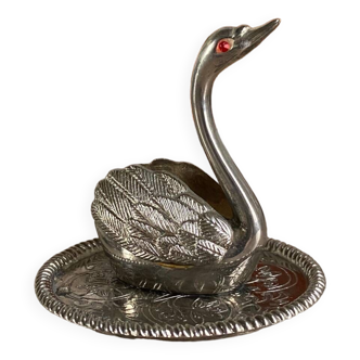 Porte bijoux bagues figurine oiseau cygne