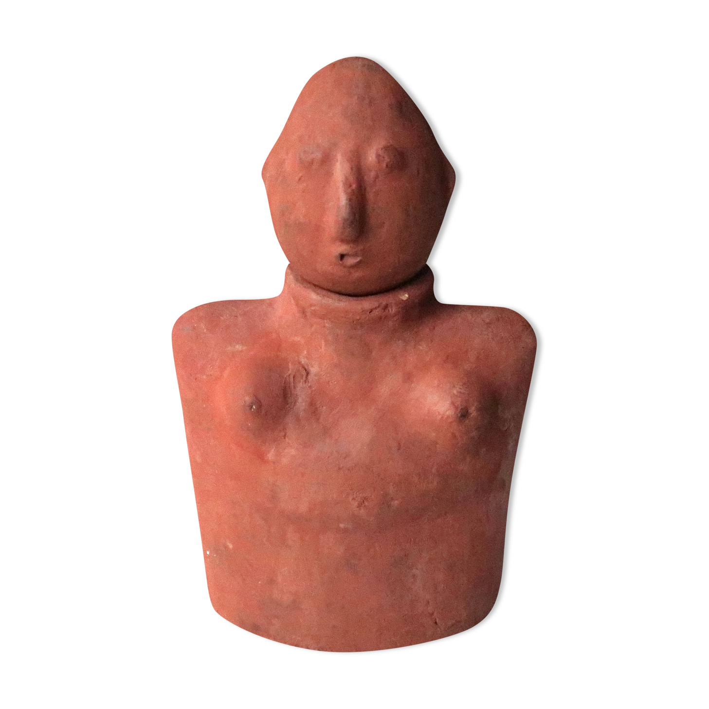 Mexican terracotta bust, 70s