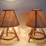 Paire de lampes de chevet