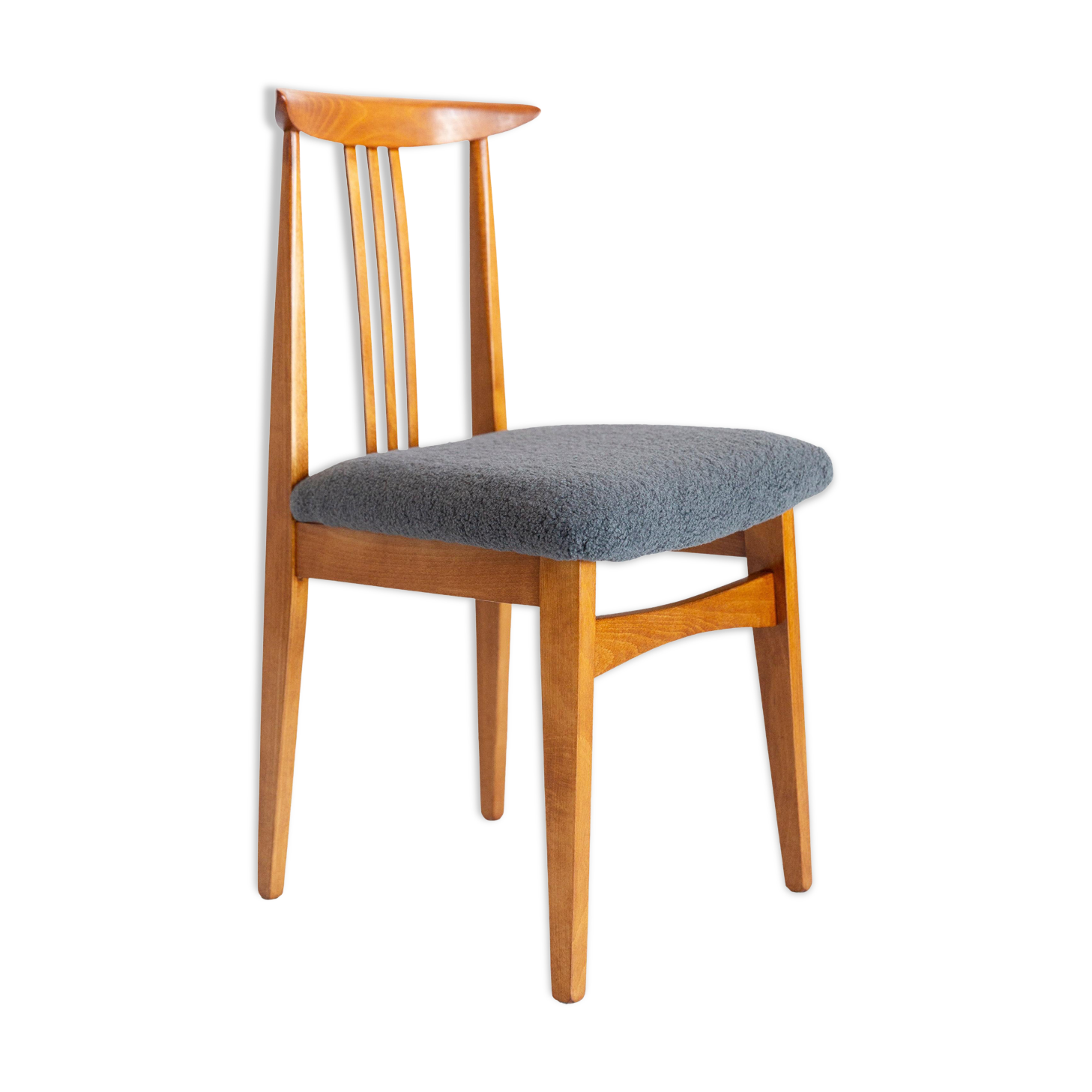 Mid-Century Modern Armchair in Grey Boucle, designed by Mr. Zielinski, Europe, 1960s