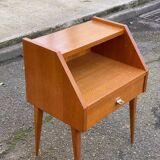 1970s Scandinavian oak bedside table