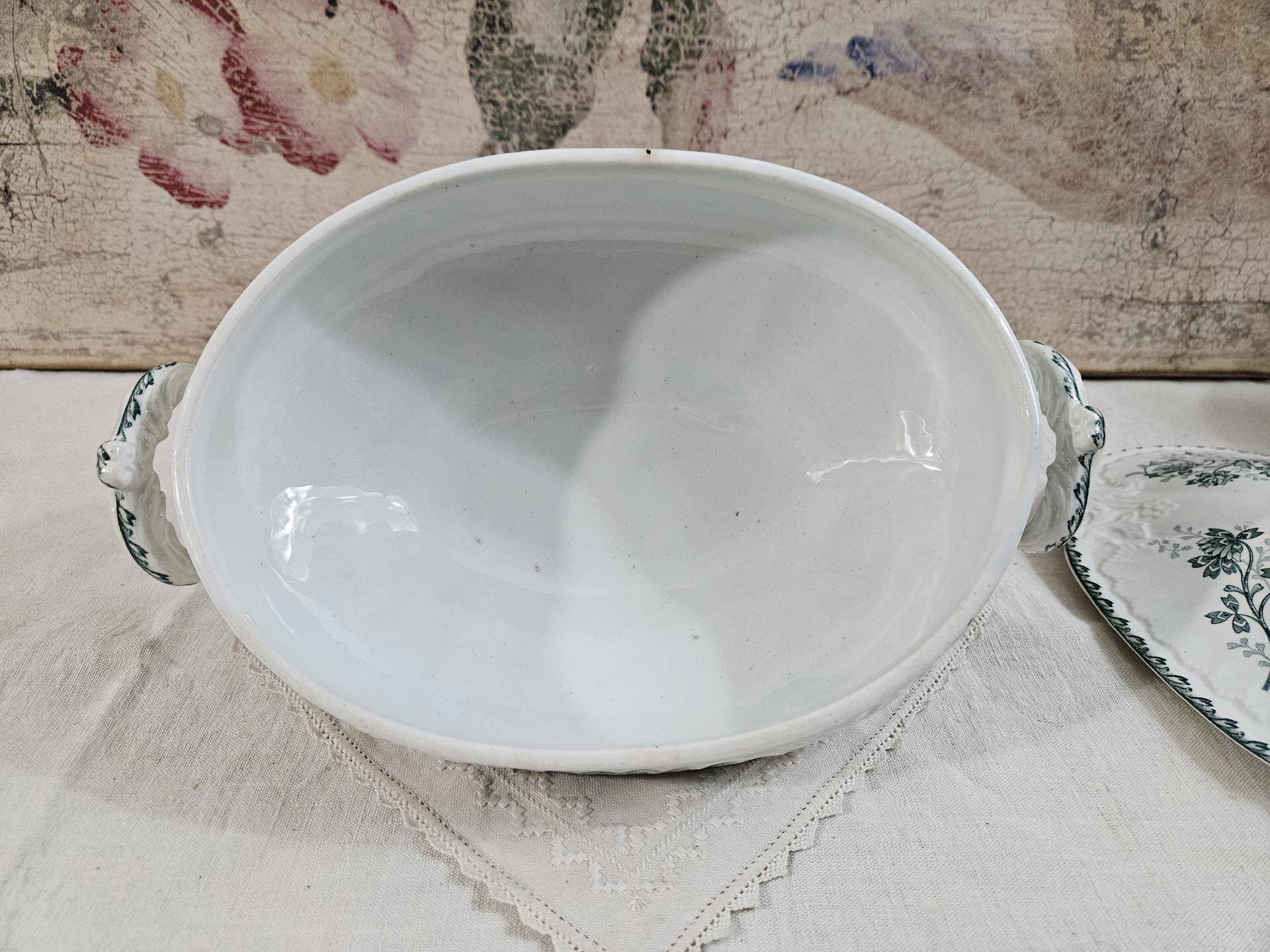 Small iron clay soup tureen