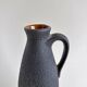 Vase West Germany black and amber