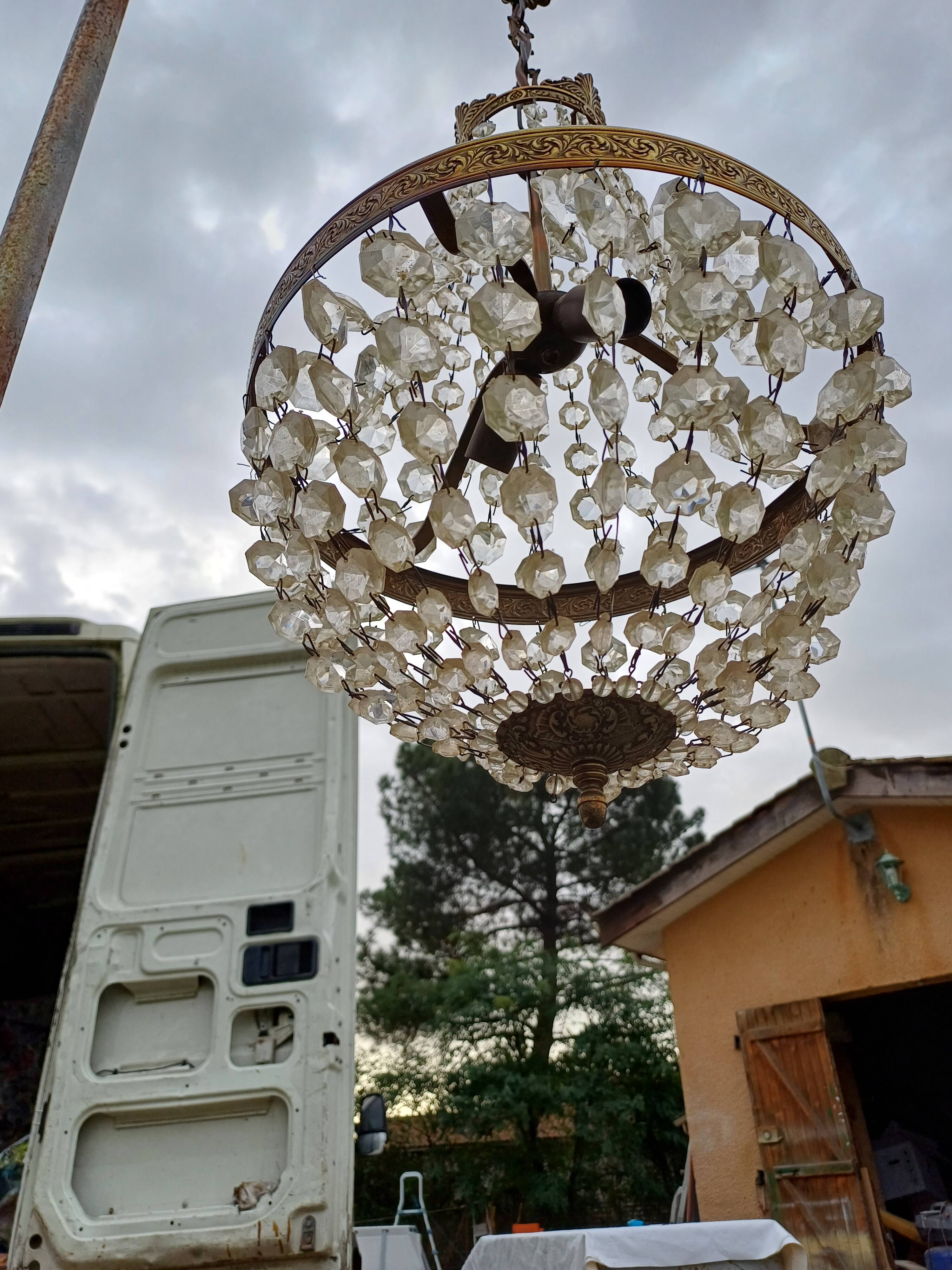 Hot Air Balloon Chandelier with Tassels