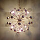 Lustre Sputnik en métal chromé, design Space Age, 1960