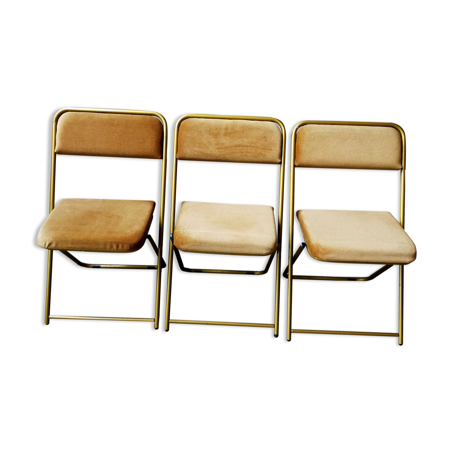 Set of 3 Lafuma folding chairs