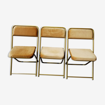 Set of 3 Lafuma folding chairs
