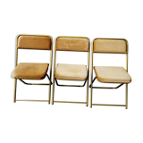 Set of 3 Lafuma folding chairs