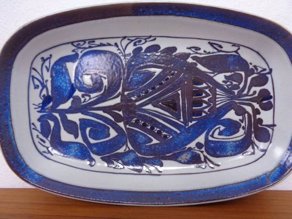 Ceramic 426-2841 Aluminia Plate by Kari Christensen for Royal Copenhagen, Denmark