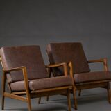 Stefan Armchairs from Swarzędzkie Fabryki Mebli, Poland, 1960s, Set of