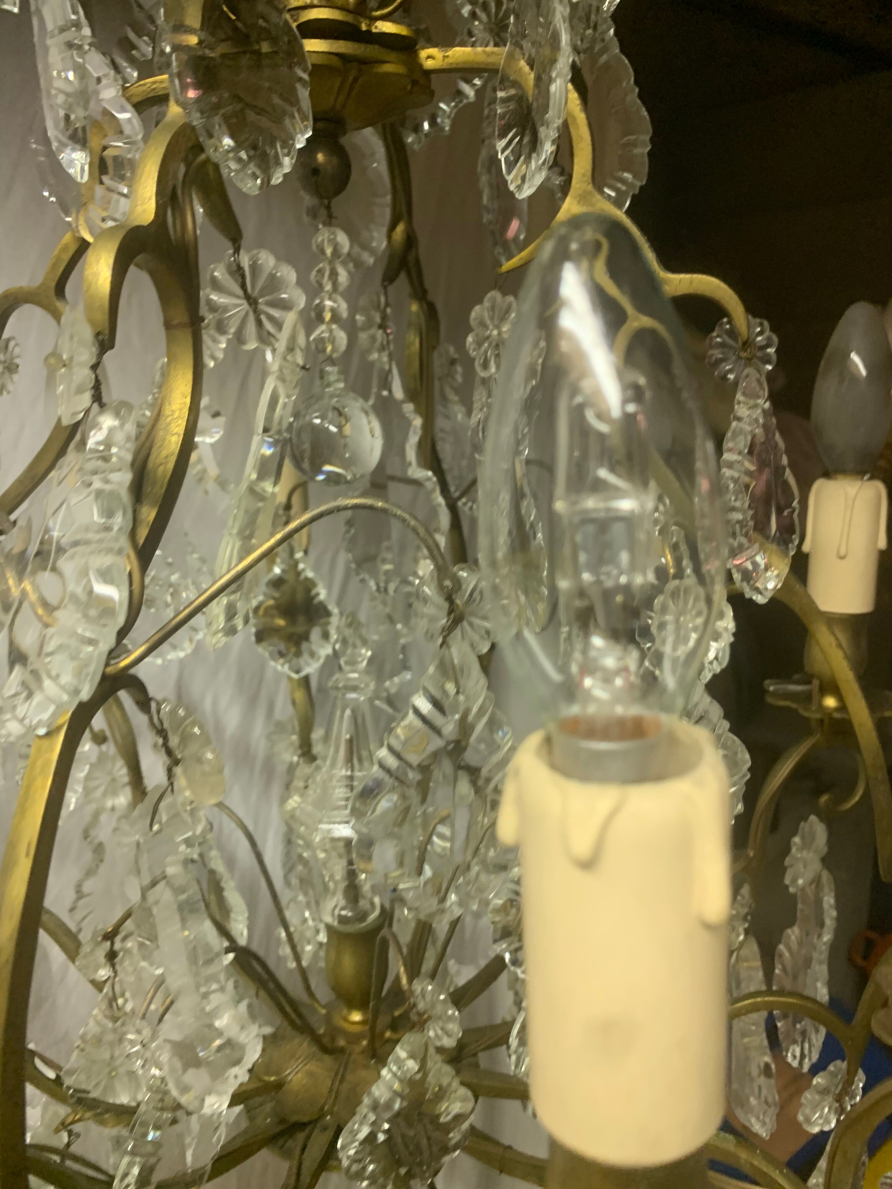 12-branched stamped chandelier