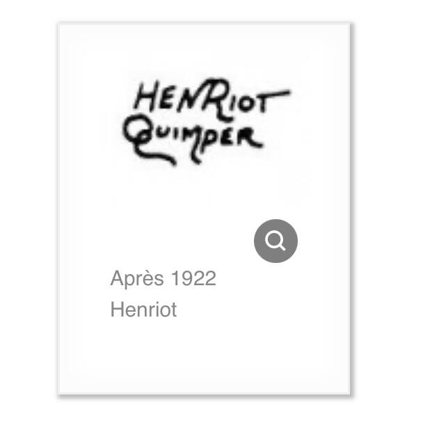 Pair of Henriot Quimper plates