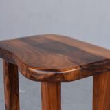 Bar stool free form Brutalism in olive tree