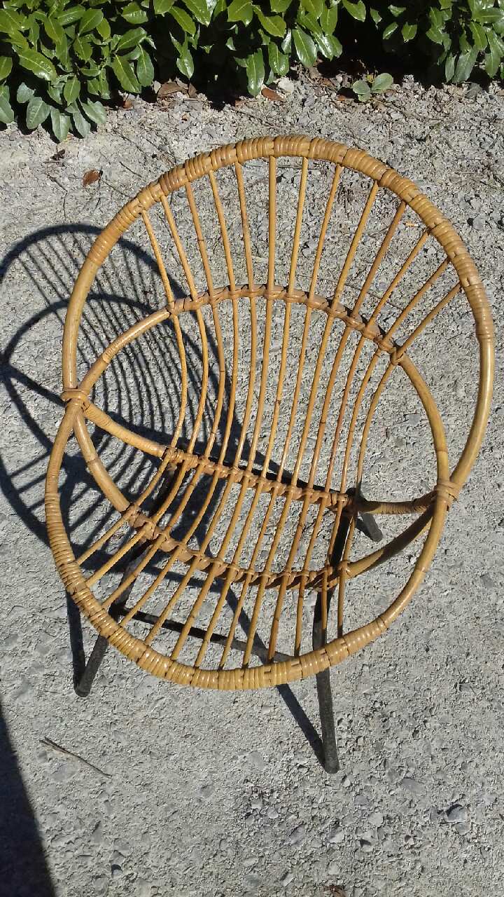 Rattan armchair
