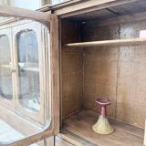 Enfilade display cabinet, solid oak, 1920.