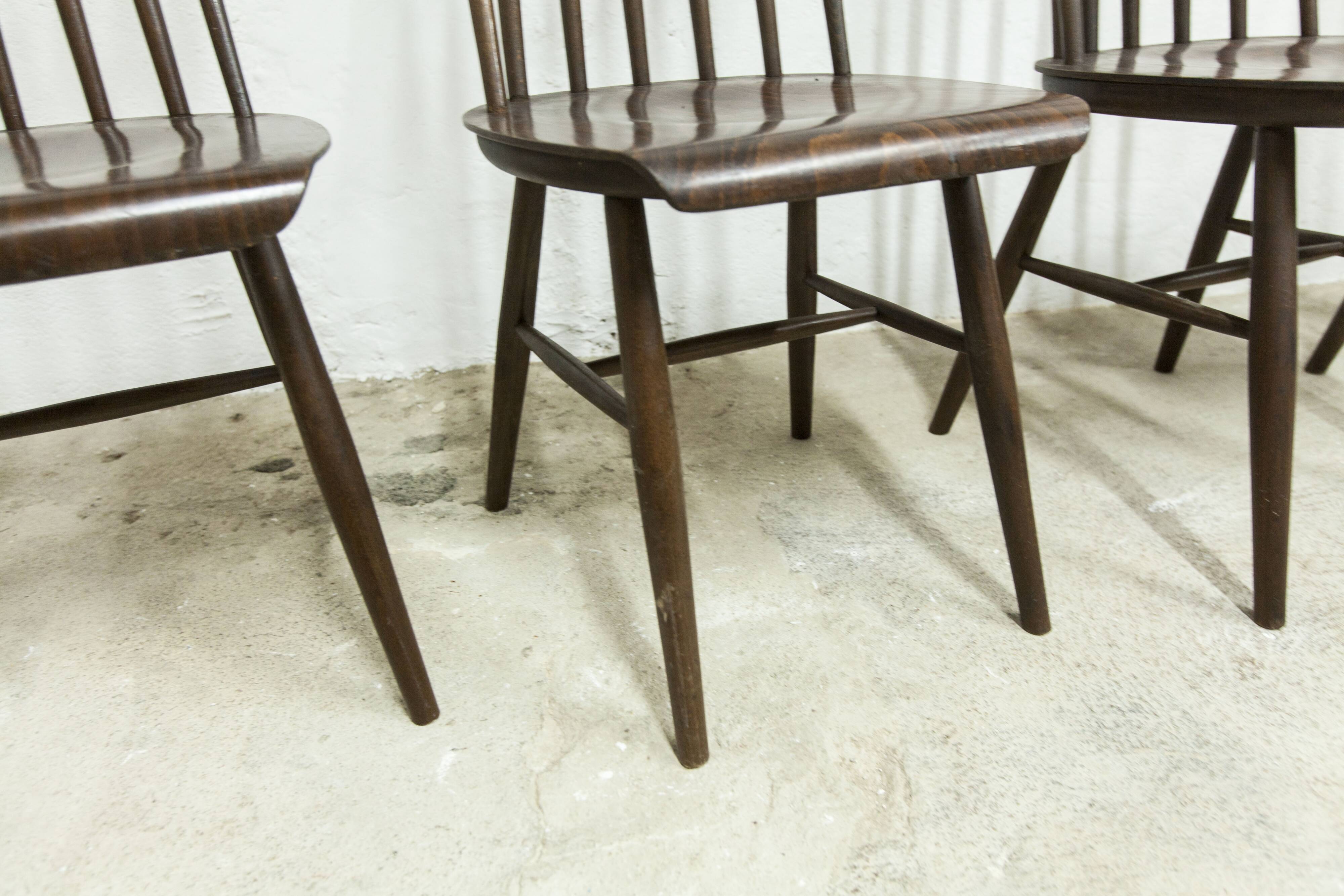 Lot de 4 chaises swr fanett de Ilmari Tapiovaara