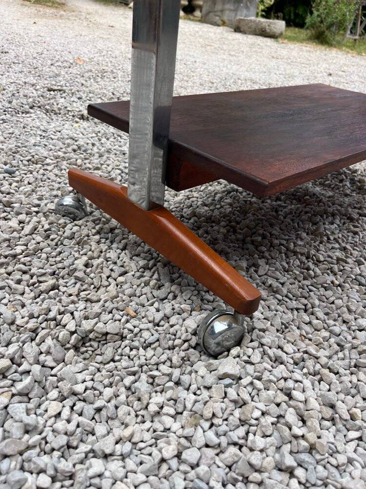 Vintage wood and metal console