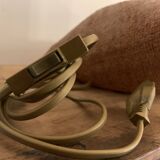 Lampe sac toile de jute avec grains de blé de Didier Goudot, 1980
