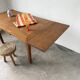 Extendable farmhouse table in oak