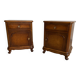 Pair of chippendale art deco bedsides