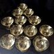 Set of 11 champagne cups in st-louis-cut crystal tabletop art